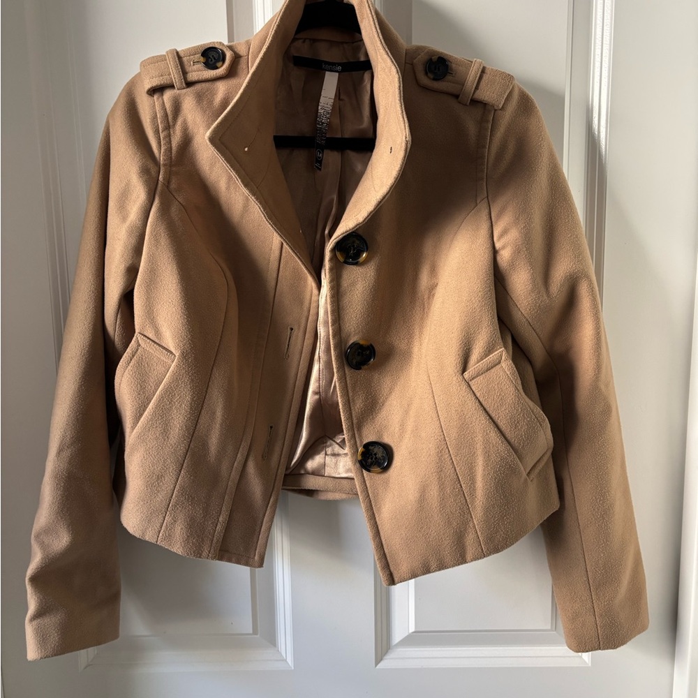 Kensie Tan Pea Coat for Women